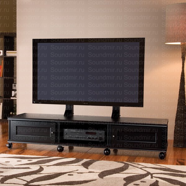 Тумба под телевизор в современном стиле с колесами
